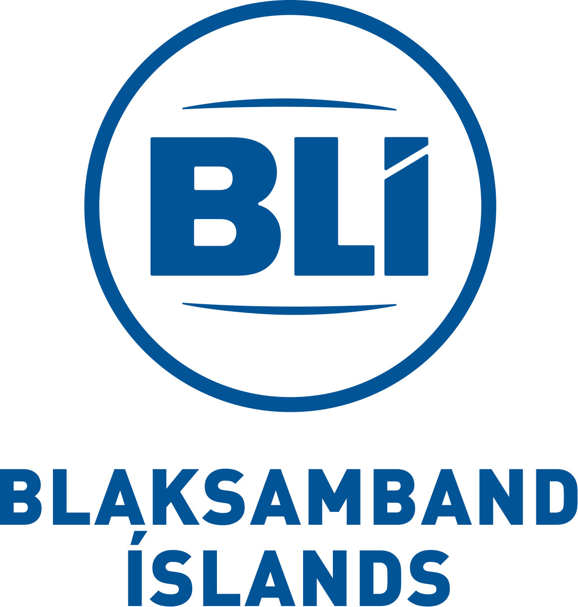 Blaksamband Íslands, merki með texta